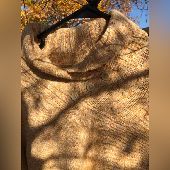 Women’s large beautiful WOOLRICH sweater cornhusk heather - Picture 3 of 16